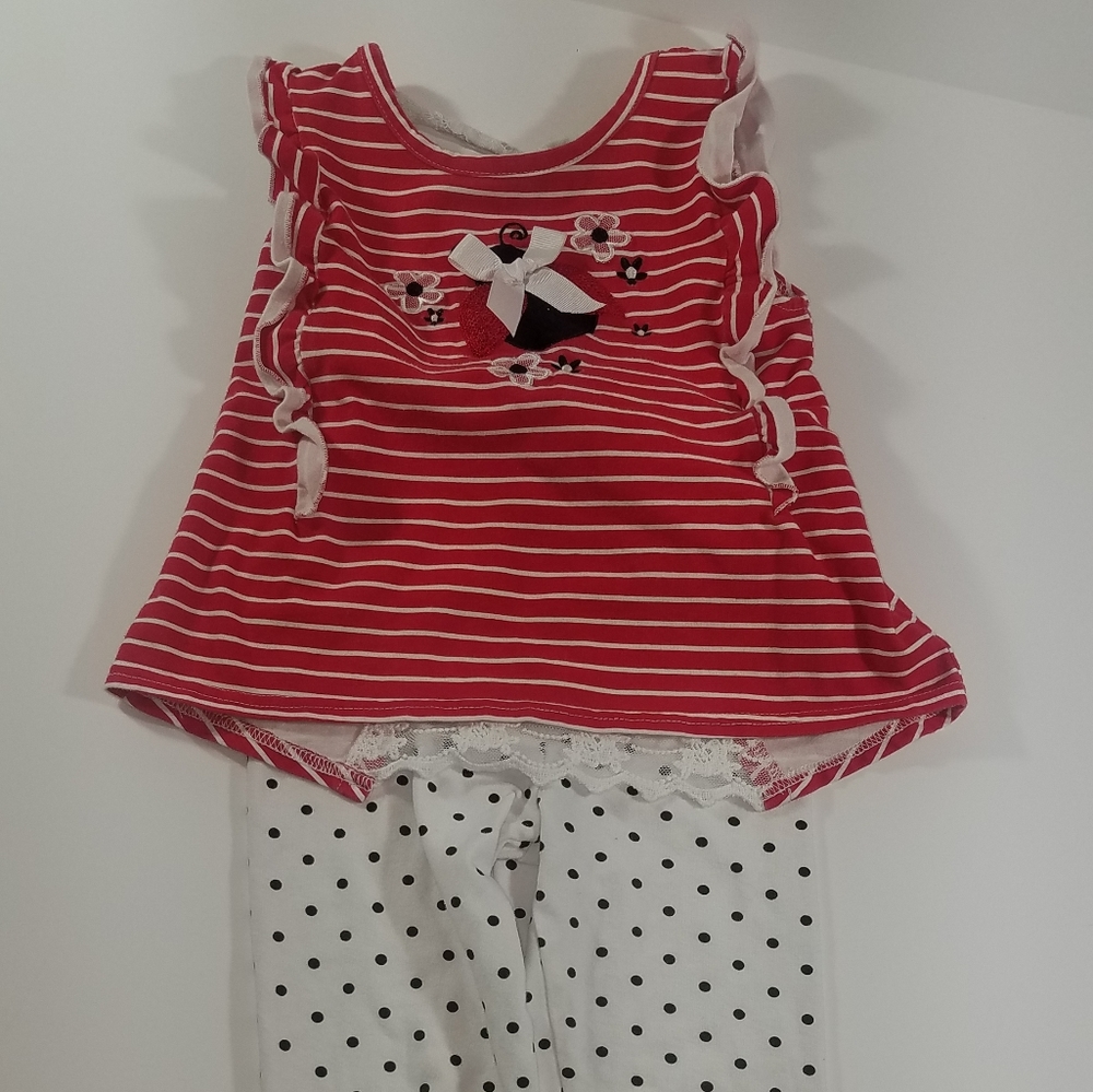 Gigil Ladybug 2pc set kids 4t